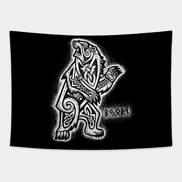 Bjorn the Bear Tapestry by celtichammerclub