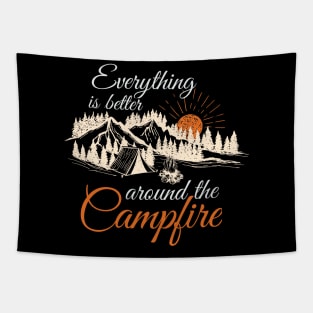 Everything is better around the Campfire Tapestry