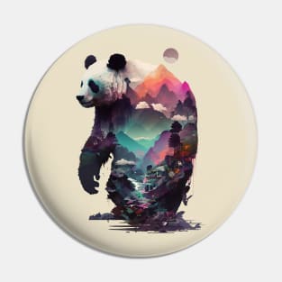 Standing Giant Panda Pin