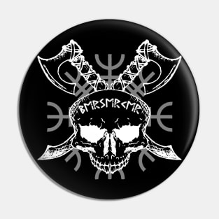 Berserker Skull, Helm of Awe, Vikings, Norse Pin