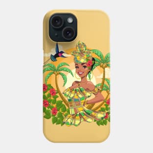 Caribbean girl Beautiful Smile Phone Case