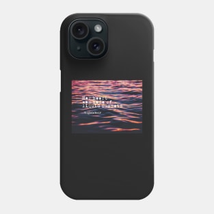 Her heart was made of liquid sunsets - Virginia woolf quote Phone Case