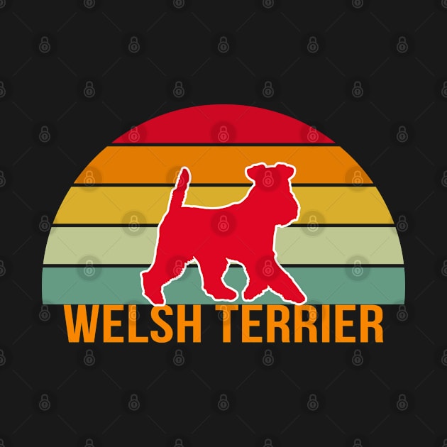 Welsh Terrier Vintage Silhouette by seifou252017