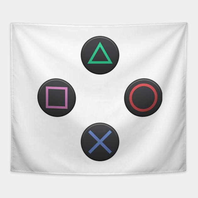 PS4 Controller Buttons - Playstation - Tapestry | TeePublic