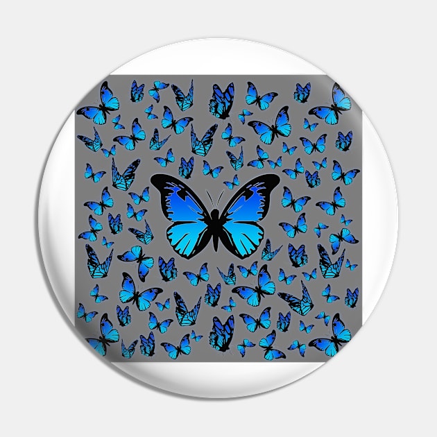 blue butterflies Pin by poupoune