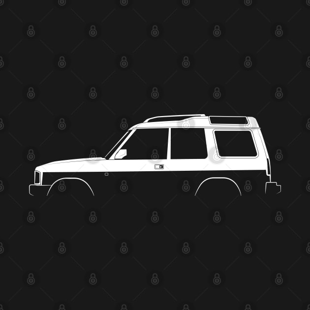 Land Rover Discovery (1989) Silhouette by Car-Silhouettes