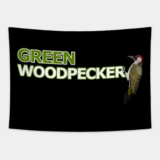 jz.birds Green Woodpecker Bird Watching Design Tapestry