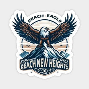 Reach New Heights – Majestic Eagle Motivation Graphic Magnet