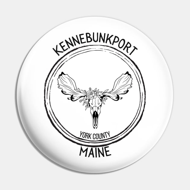 Kennebunkport Maine Moose Pin by TrapperWeasel