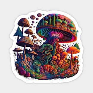 Shroom Forest | Psychedelic Art Magnet