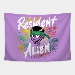 RESIDENT ALIEN IN PURPLE Tapestry