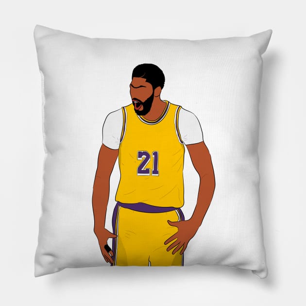 Anthony Davis Pillow by SickSticksCo