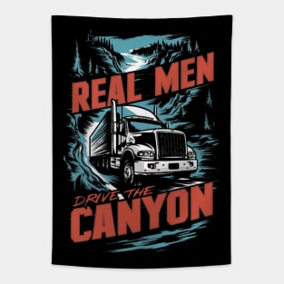 REAL MEN DRIVE THE CANYON Tapestry