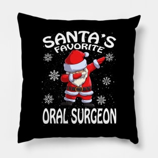 Santas Favorite Oral Surgeon Christmas Pillow