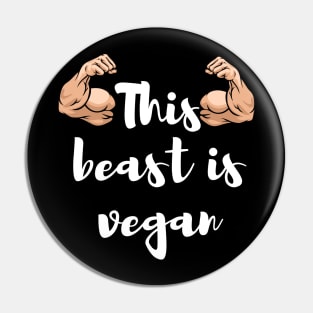 This beast is vegan Pin