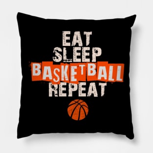 Eat, Sleep, Basketball, Repeat Pillow