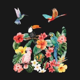 Tropical paradise, tropical birds T-Shirt