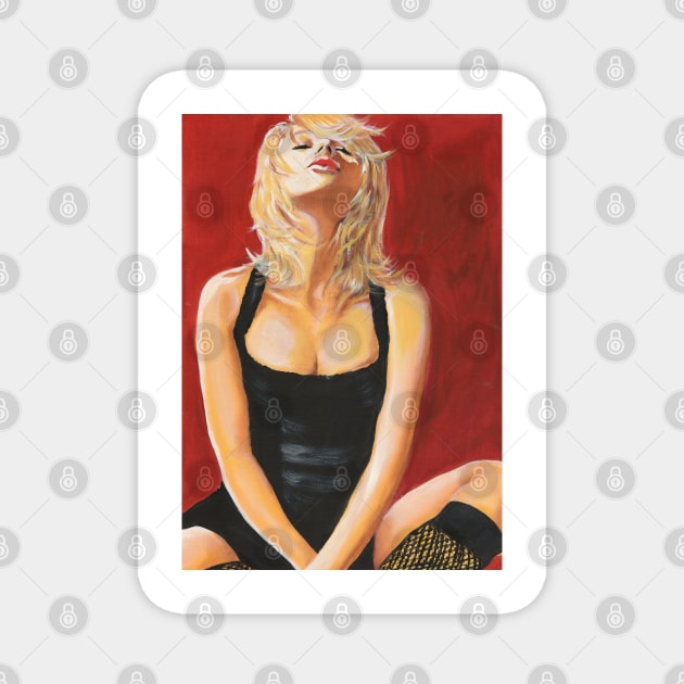 Scarlett Johansson Magnet by Svetlana Pelin