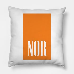 Lando Norris Driver Label - 2023 Season Pillow