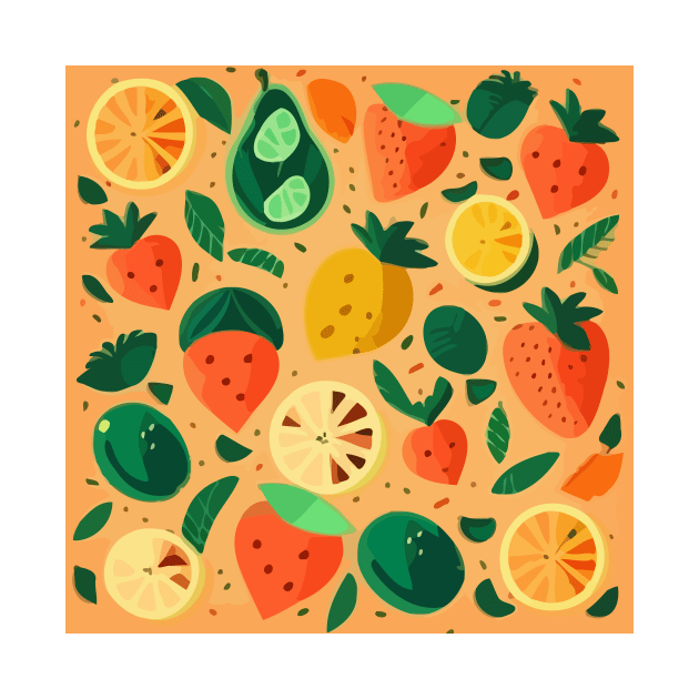 Juicy Fruits Pattern by uniqued