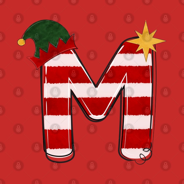 Letter M (Christmas Alphabet) by Pop Cult Store