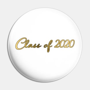 Class of 2020 Gold Digital Foil Design Pin