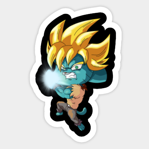 gumball super saiyan gumball super saiyan sticker teepublic