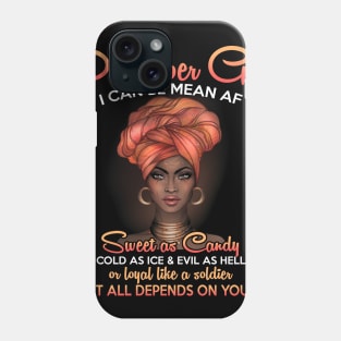 Queens Are Born In December Birthday T-Shirt for Black Women Phone Case