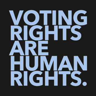 Voting Rights are Human Rights (blue) T-Shirt