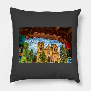 Cathedral Basilica of St Francis of Assisi Santa Fe Pillow