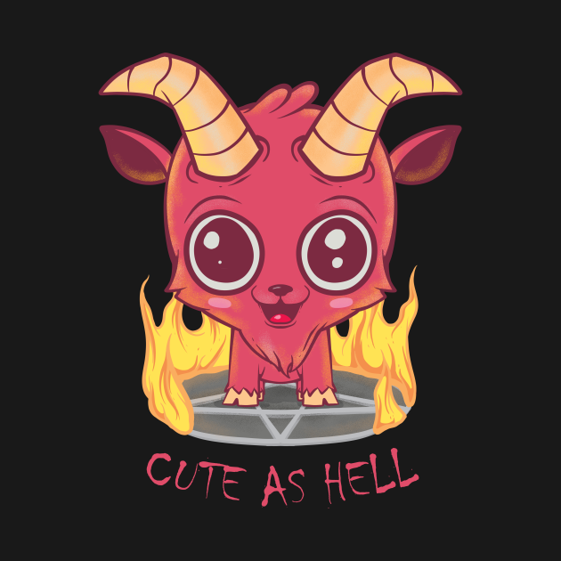 Goat Cute As Hell - Cute Goat - Kids T-Shirt | TeePublic