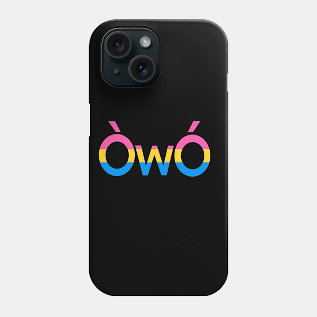 ÒwÓ Pansexual angry owo pride emoticon Phone Case by Skrayer1219