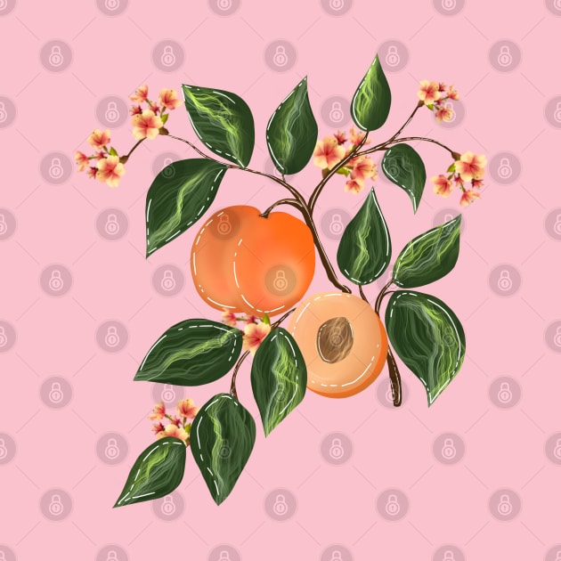 Peach pattern 4 by Miruna Mares