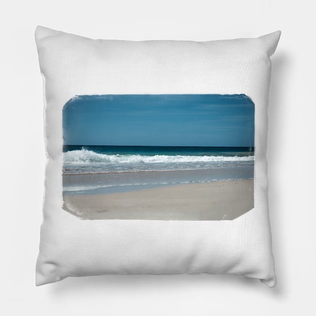 Atlantic Ocean Photography Pillow by cinema4design