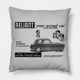 RELIANT THREE-WHEELER - advert Pillow