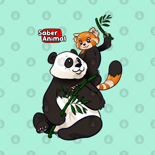 I LOVE PANDAS by Saber Animal