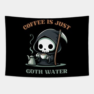 Coffee Is Just Goth Water Tapestry