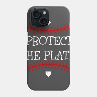 Vintage Baseball Softball Protect the Plate Phone Case