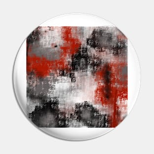 Pop modern red and black Pin