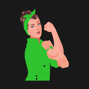 St Patrick's day rosie the riveter gift T-Shirt