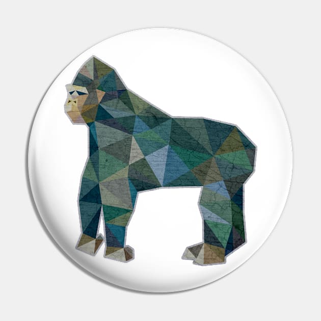 Gorilla Lowpoly Pin by tsign703