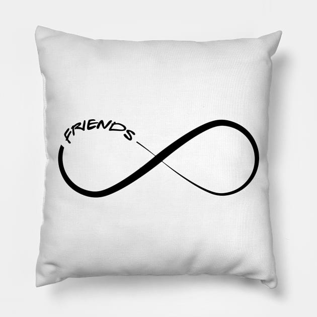 Friends Infinity Forever Cute Bff Pillow by Mellowdellow