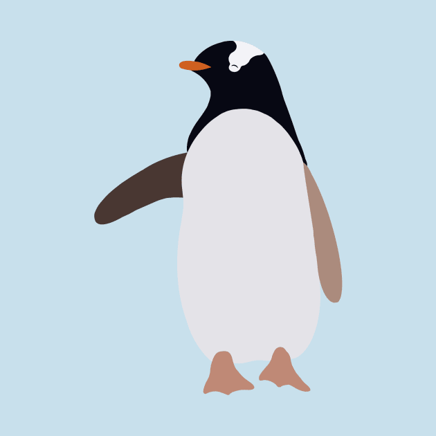 Gentoo Penguin Sticker by Brynn-Hansen