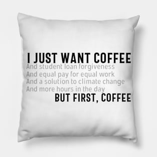 Coffee Politics Pillow