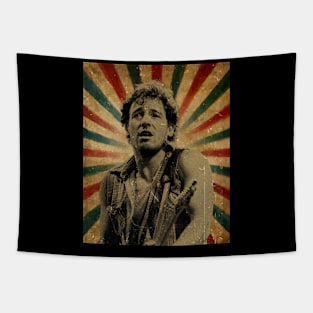 The Boss - Photo Vintage Retro Look Fan Design Tapestry