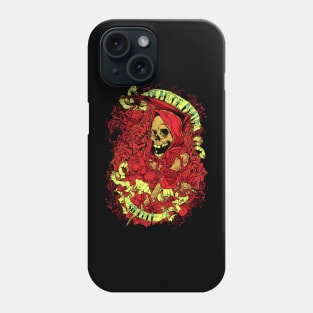 Skull with red costume Phone Case