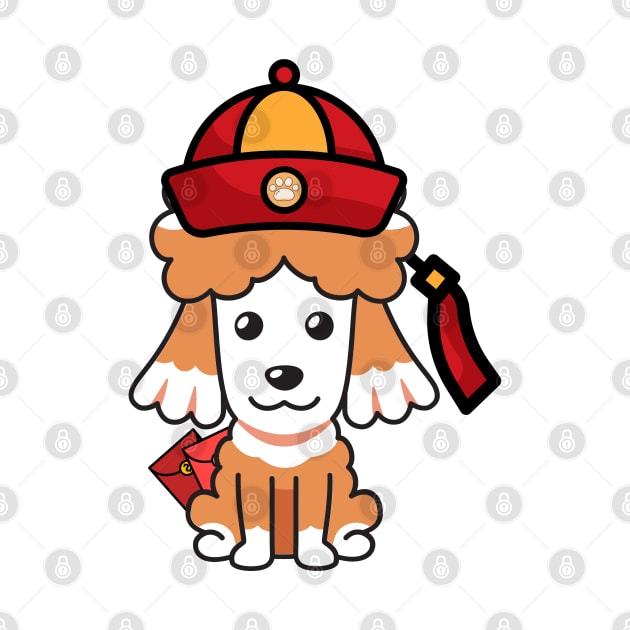 Cute French Poodle Lunar new year by Pet Station