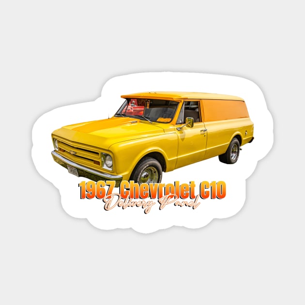 1967 Chevrolet C10 Delivery Panel Magnet by Gestalt Imagery