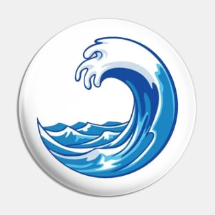 Ocean wave Pin