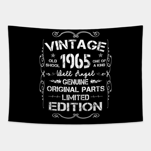 Mens Womens Retro Vintage Classic Made In 1965 tee for 56th birthday party. Tapestry by peskybeater